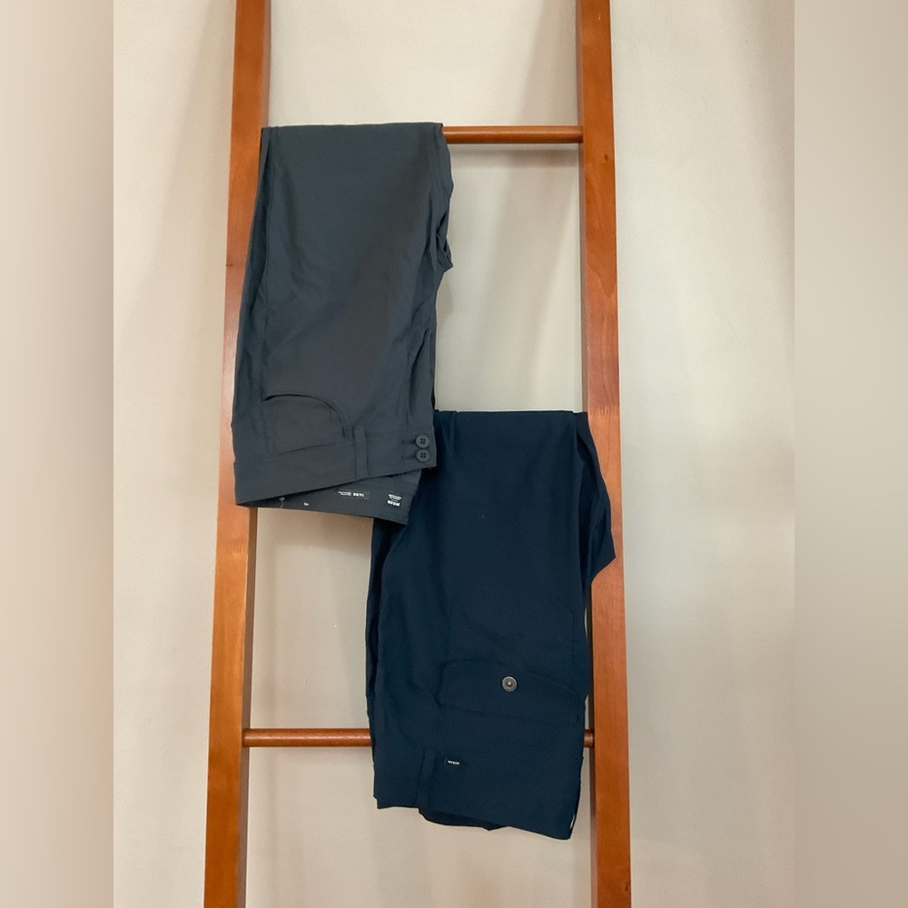 Prana Women's Gray and Navy Chinos